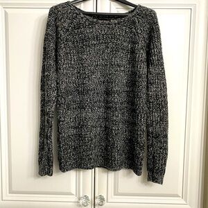 Candy Couture Women’s Size Small Long Sleeve Scoop Neck Sweater Black Loose Knit